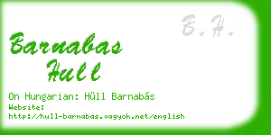 barnabas hull business card